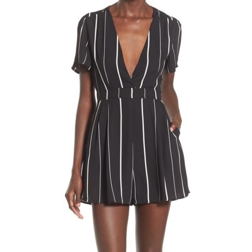ASTR Striped Romper